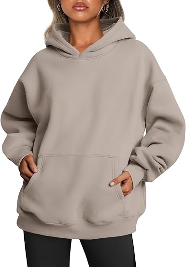 Womens Oversized Hoodies Fleece Sweatshirts Fall Fashion 2025 Pullover Sweaters Winter Clothes